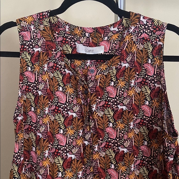 Loft Sleeveless peplum tank - Picture 2 of 4